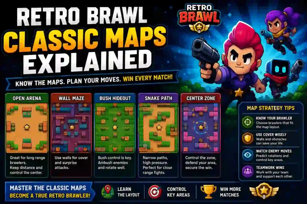 Retro Brawl Classic Maps